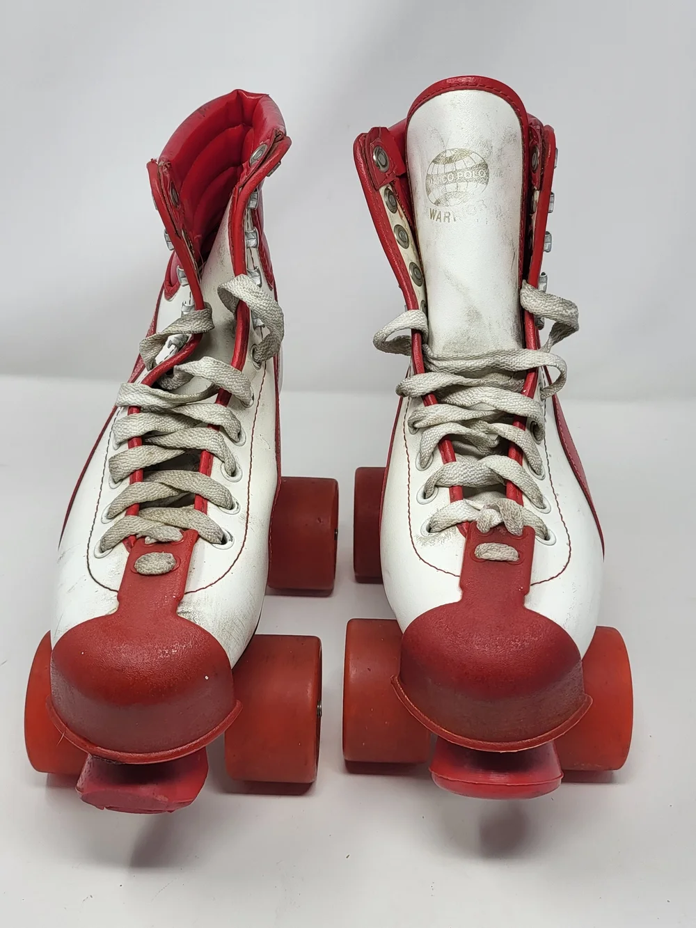Marco Polo White and Red Retro Roller Skates